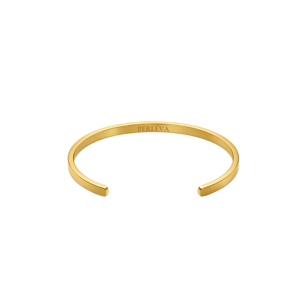 PERLÉVA Anna Cuff Bracelet – 18K Gold