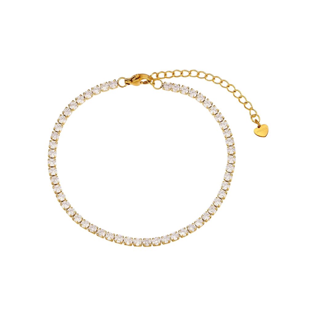 PERLÉVA Elise Tennisarmband – 18 Karat vergoldet