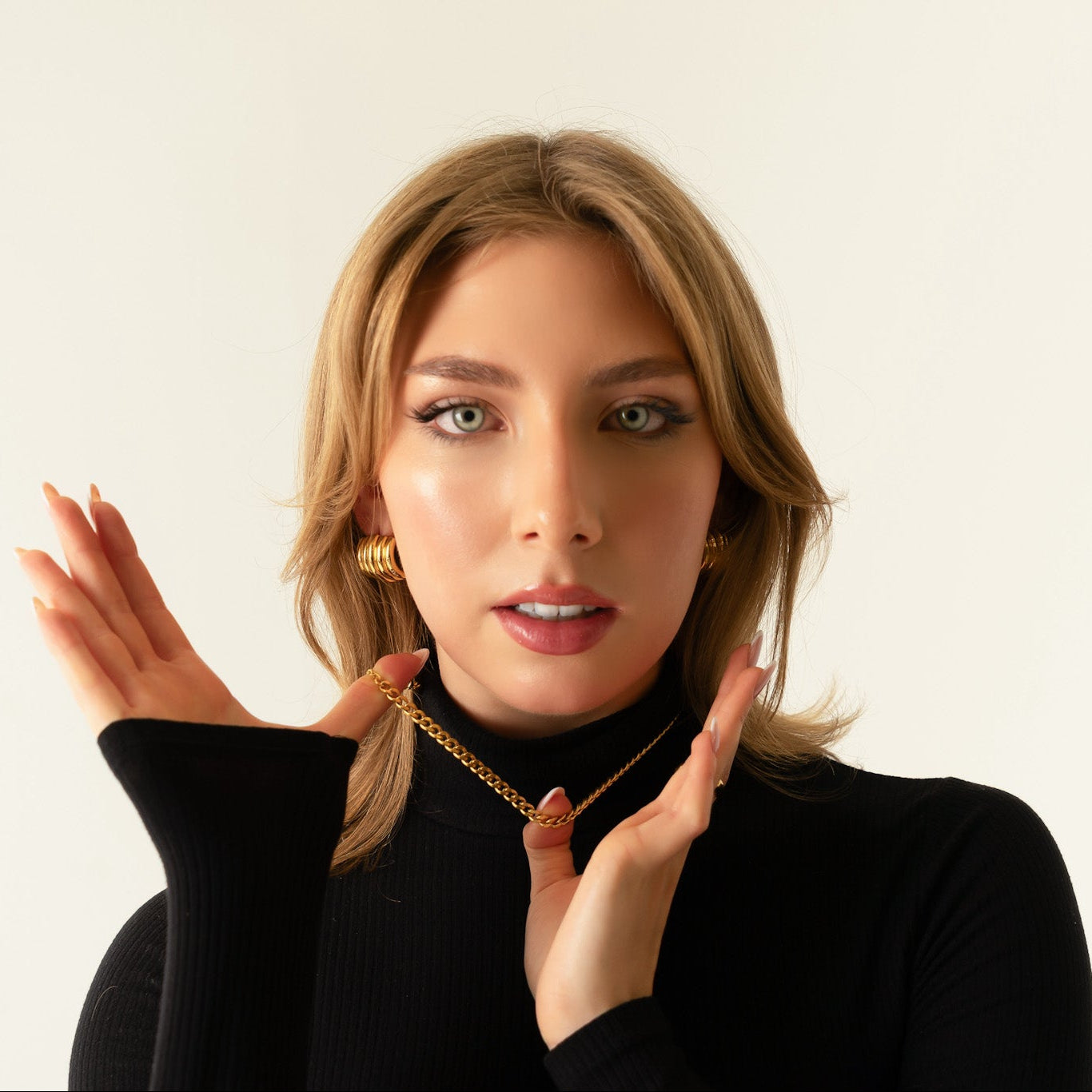 Klassische Panzerkette – 18 Karat vergoldet