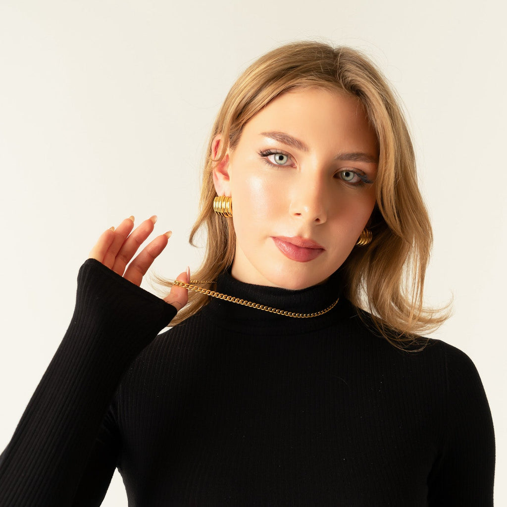 Klassische Panzerkette – 18 Karat vergoldet