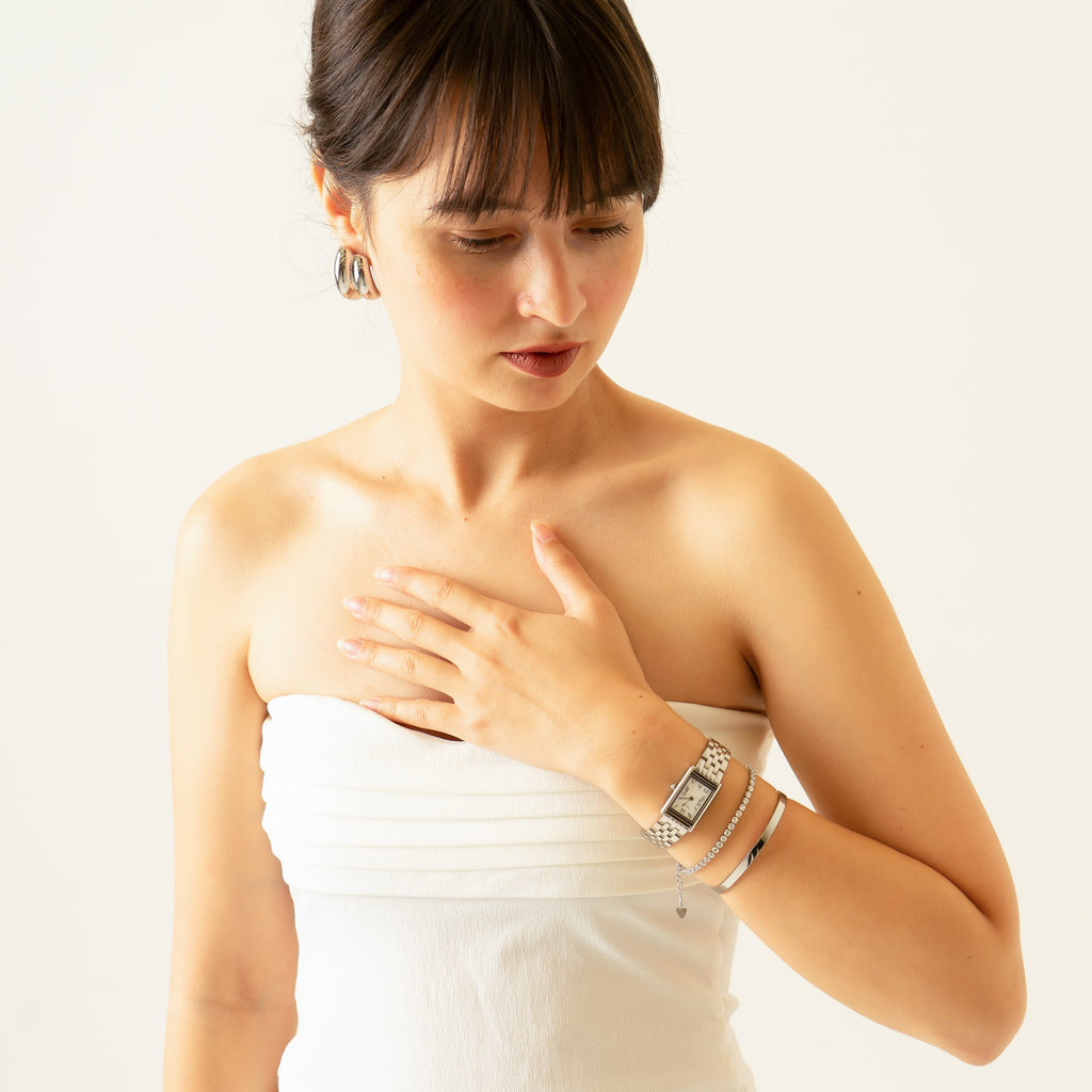 PERLÉVA Elise Tennisarmband – Silber